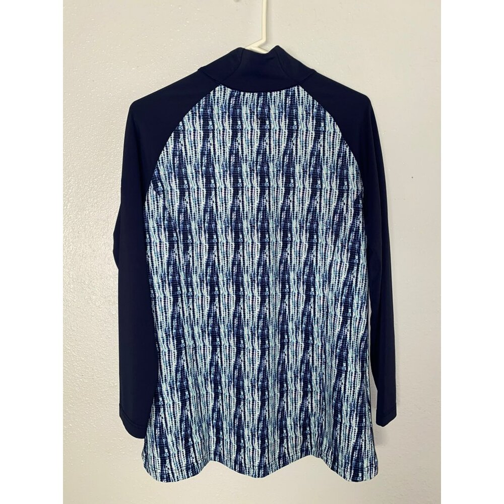 Peter Millar Black And Blue Patterned Women's Top - image 2